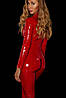 Комбінезон лакований D&A Annette, M, червоний Bomba💣, фото 2
