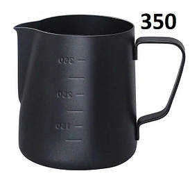 Пічер молочник 350 мл. Jug Coffee Maker з мітками Чорний