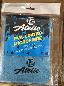 Серветка з мікрофібри та PVA (гібридна) 43 х 32 см (синя) 12 Atelie