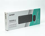 Комплект (клавіатура, миша) бездротовий A4Tech Fstyler FG3200 Air Grey ( Сірий ) DS, фото 6