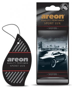 Ароматизатор Sport Lux картонна підвіска Срібло (Silver) Areon