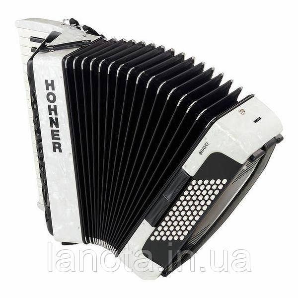 Аккордеон Hohner Bravo III 72 White silent key - фото 3 - id-p2104493787