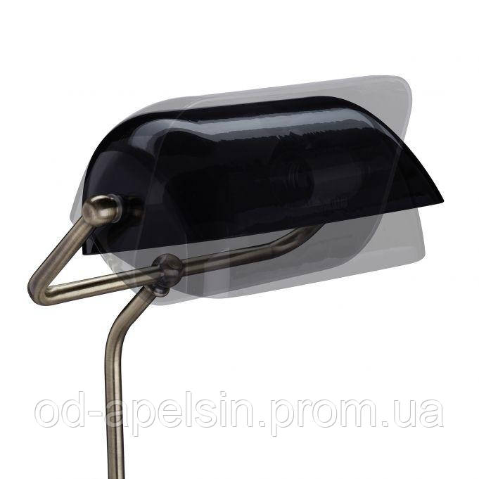 Черная лампа Banker со стеклянным абажуром - фото 6 - id-p2104496490