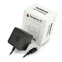 Блок питания USB C 5,1 В / 3 А для Raspberry Pi 4, оригинальный - черный