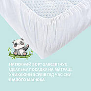 Наматрацник водонепроникний Aqua Stop Bamboo з бортом ТM PAPAELLA 60х120 см, фото 2