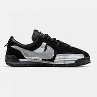 Union x Nike Cortez Nylon Black Grey кроссовки и кеды хорошее качество Размер 43