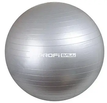М'яч для занять фітнесом з насосом Profiball MS 1541 Фітбол з перламутром та діаметром 75 см 120 кг
