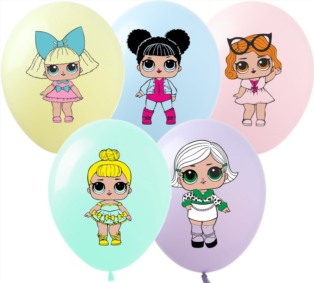 Повітряні кулі Ляльки Лол 12" (100 шт) ТМ Show