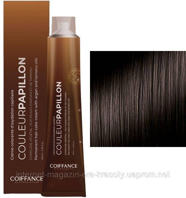 Стійка фарба для волосся 3.0 Темно-каштановий Color Permanent Papillon Care Coiffance, 100 мл