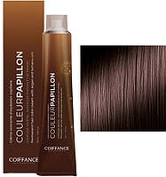 Стойкая краска для волос 5.15 Светло-каштановый тёплый коричневый Color Permanent Papillon Care Coiffance, 100