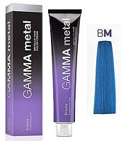 Стойкая краска для волос BM Голубой металлик Gamma Metallic Erayba, 100 мл