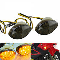 LED повороты на мотоцикл спорт байк в пластик (2шт) Поворотники диодные для мотоцикла Хонда HONDA CBR RR F4I