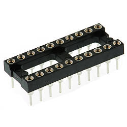 Цангова DIP-панелька SCSM-20, 20 контактів, вузька
