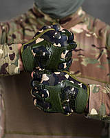 Перчатки тактические беспалые Mechanix мультикам Тактические беспалые перчатки военные