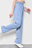 Джинси жіночі прямі блакитного кольору 173073L, фото 2