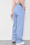 Джинси жіночі прямі блакитного кольору 173073L, фото 3