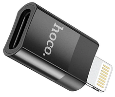 Перехідник Hoco UA17 USB2.0 (iP Male to Type-C female) USB2.0 Black