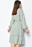 Сукня жіноча шифонова оливкового кольору 171549L, фото 3