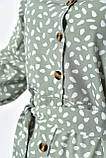 Сукня жіноча шифонова оливкового кольору 171549L, фото 4