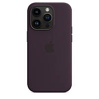 Оригинальный чехол Silicone Case iPhone 14 Pro, красивый фирменный чехол iPhone 14 Pro фиолетовый