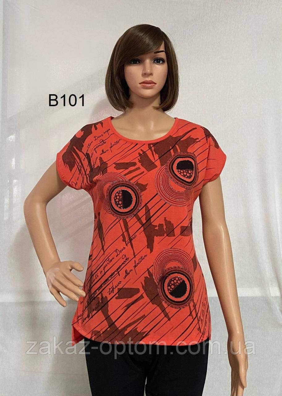 Футболка-туніка жіноча оптом (2XL-5XL) В'єтнам B101-115688