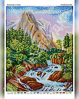 Схема для вышивки бисером - Водопад в горах - Водопад в горах