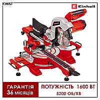 Пила торцювальна маятникова 1600Вт Einhell TC-SM 216 5200об/хв Диск 216мм Протяжка