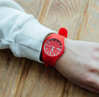 Годинник жіночий Skmei Rubber Red 9068R, фото 4