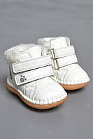 Ботинки детские зима белого цвета 172450L