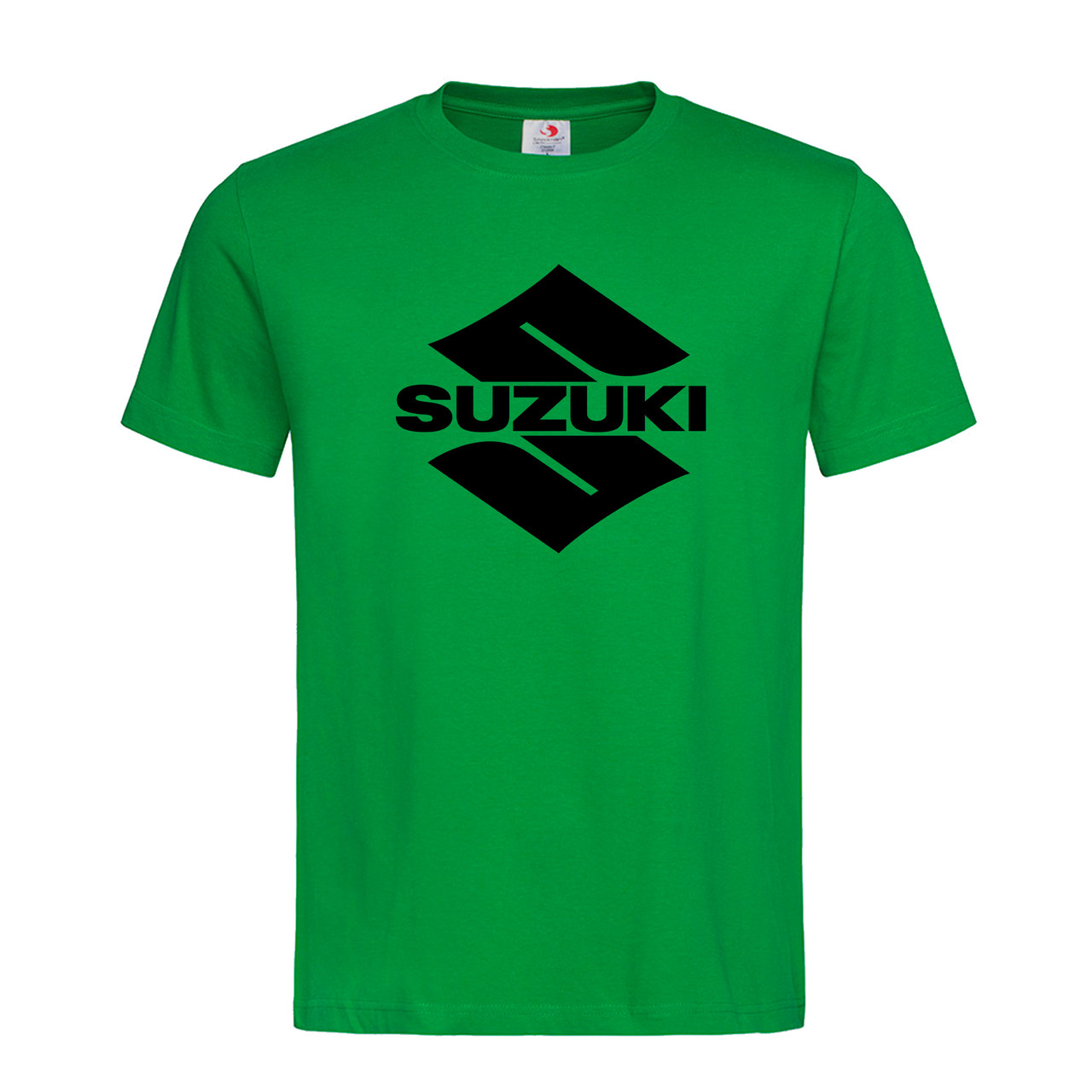 Зеленая мужская/унисекс футболка Suzuki logo (15-23-1-зелений) - фото 1 - id-p2099716968