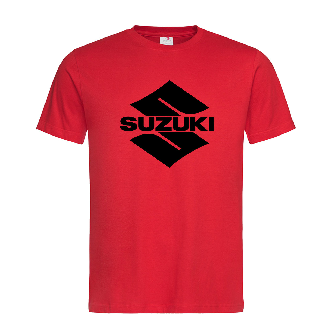 Красная мужская/унисекс футболка Suzuki logo (15-23-1-червоний) - фото 1 - id-p2099716972