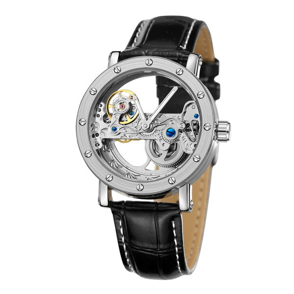 Годинник чоловічий Forsining Air Silver у коробочці