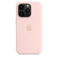 Чехол на телефон iPhone 14 Pro, бампер с микрофиброй iPhone 14 Pro оригинал, с магсейф и анимацией розовый