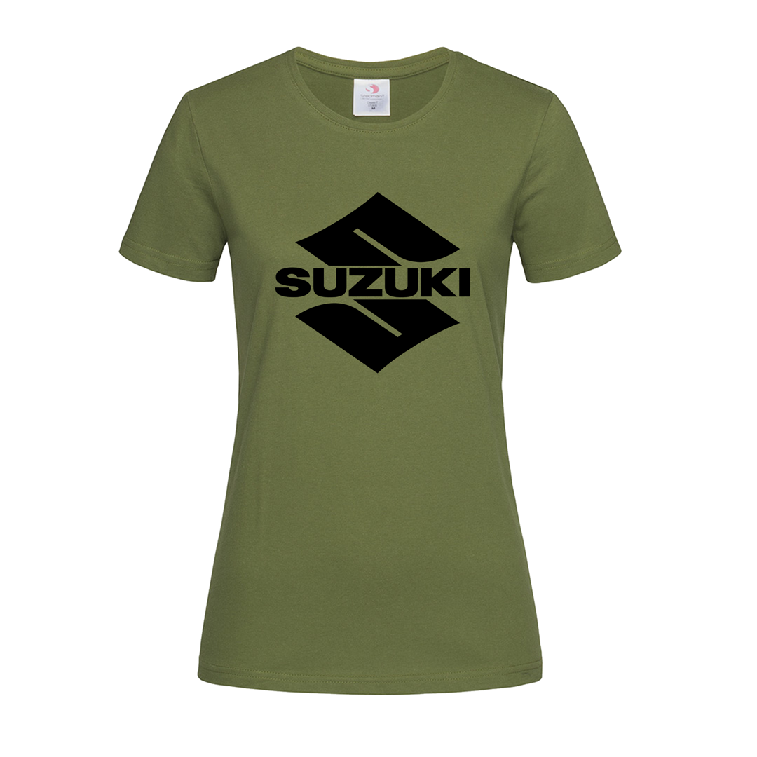 Армейская женская футболка Suzuki logo (15-23-1-армійський) - фото 1 - id-p2099716977