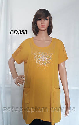 Футболка-туніка жіноча оптом (5XL-8XL) В'єтнам BD358-115716, фото 1