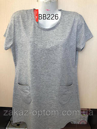 Футболка-туніка жіноча оптом (3XL-6XL) В'єтнам BB226-115725, фото 1