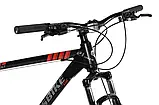 Велосипед CrossBike Everest 29" Рама алюміній 19" 2022 Black-Red, фото 2