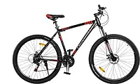 Велосипед CrossBike Everest 29" Рама алюміній 19" 2022 Black-Red