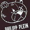 Футболка чоловіча коричнева PHILIPP PLEIN з принтом "Ведмедик", фото 3