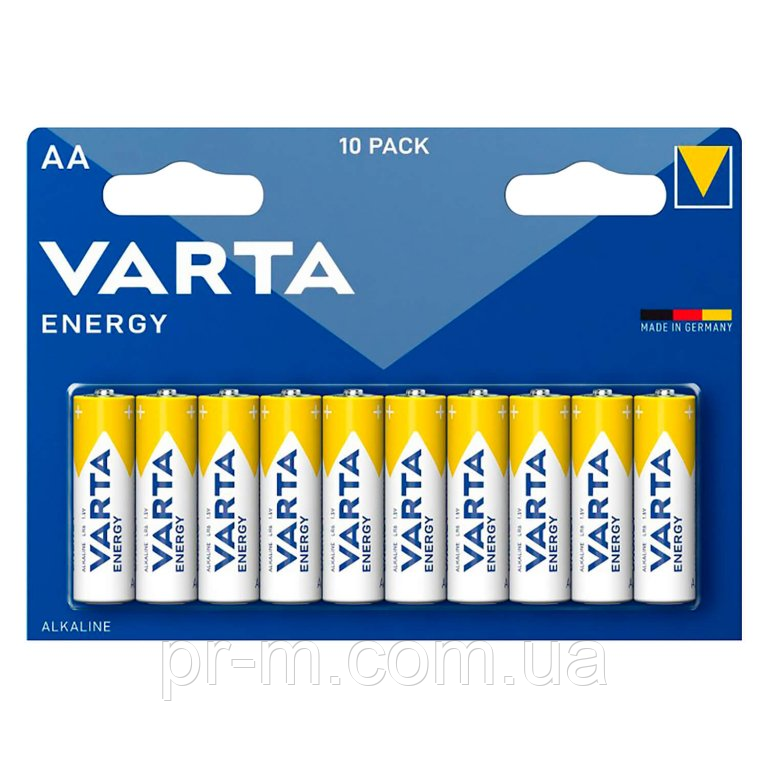 Батарейка VARTA Energy AA Alkaline (біла) 10шт/бл (Ціна вказана за 1шт.)