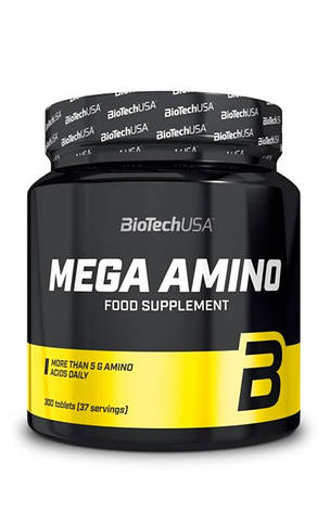Амінокислоти комплексні BioTech USA Mega Amino 300 таб Угорщина, фото 1