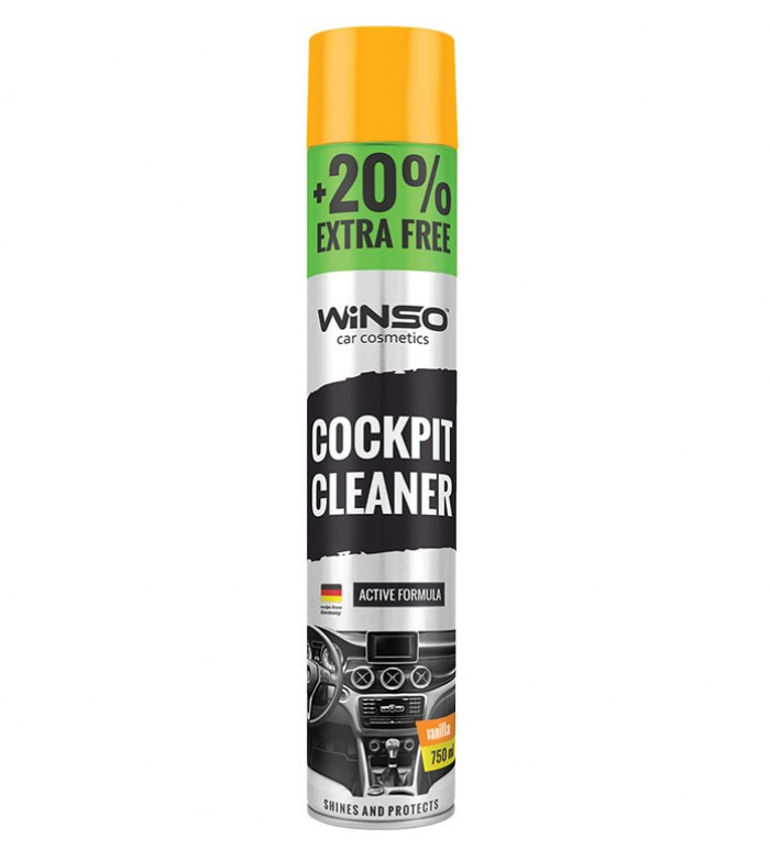 Поліроль для панелі приладів WINSO Cockpit Cleaner 750ml, ваніль (12шт/ящ), фото 1