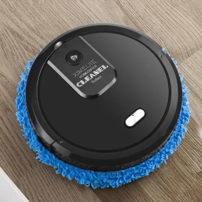 Бездротовий робот мийник підлоги для вологого та сухого прибирання з розпилювачем і ультрафіолетом