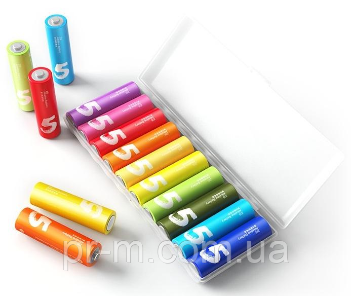 Батарейка XIAOMI ALKALINE LR6 AA кольорові (10шт/уп)