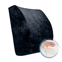 Ортопедична подушка Ortomedica 7033 під поперек, з ефектом пам'яті, велюр (35x34x12 см)