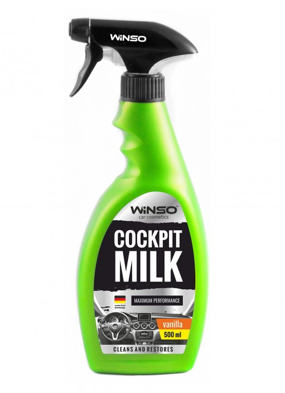 COCKPIT MILK VANILLA Поліроль-молочко для панелі приладів WINSO, 500мл. тригер