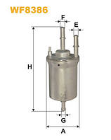 Фільтр паливний AUDI A3 II; Шкода OCTAVIA II; Сеат ALTEA, TOLEDO III, Фольксваген GOLF V, JETTA II' WIX