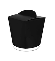 Коробка під лапшу ,чорна 600 мл (50 шт)  010401125