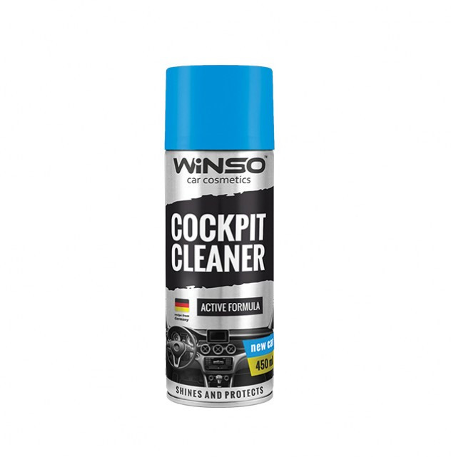 Поліроль для панелі приладів WINSO Cockpit Cleaner 450ml, нова машина, фото 1