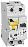 Автоматический выключатель дифференциального тока АВДТ32EM C20 30мА (IEK)